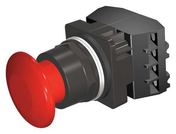 Non-Illuminated Push Button, 30 mm, 2NC, Red