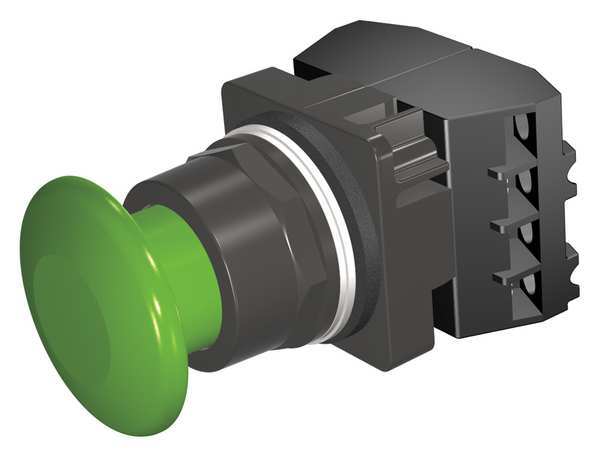 Non-Illuminated Push Button, 30 mm, 2NO, Green