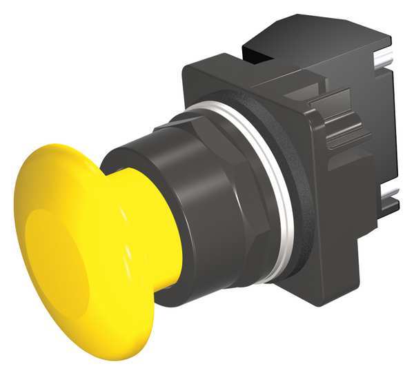 Non-Illuminated Push Button, 30 mm, 1NO/1NC, Yellow