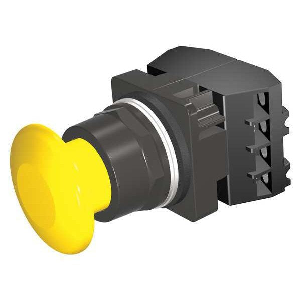 Non-Illuminated Push Button, 30 mm, 2NO, Yellow