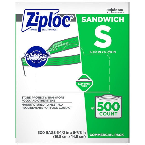 Slide Seal Reclosable Bag 6-1/2