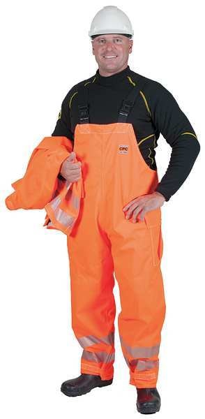 2XL Chemical Resistant Hi-Viz Bib Overalls