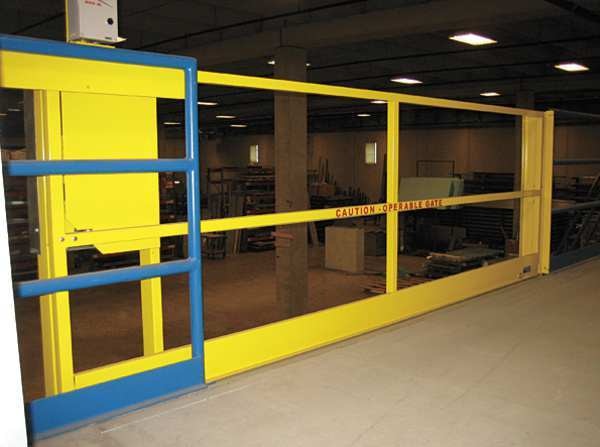 Horizontal Safety Gate, Manual, 6 ft.