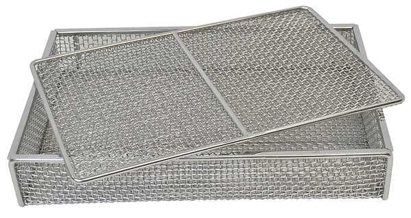 Silver Rectangular #4 Mesh Size, Stainless Steel