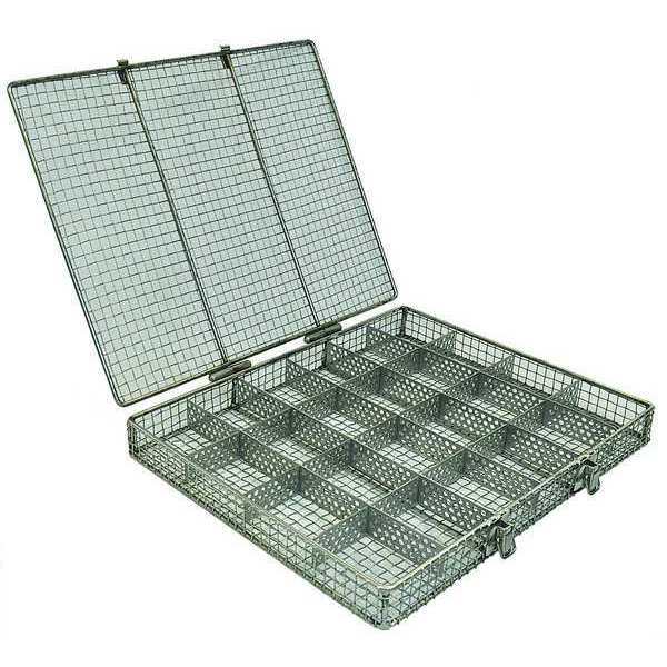 Silver Rectangular Parts Washing Basket, Stainless Steel