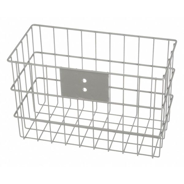 Gray Rectangular Storage Basket, Steel