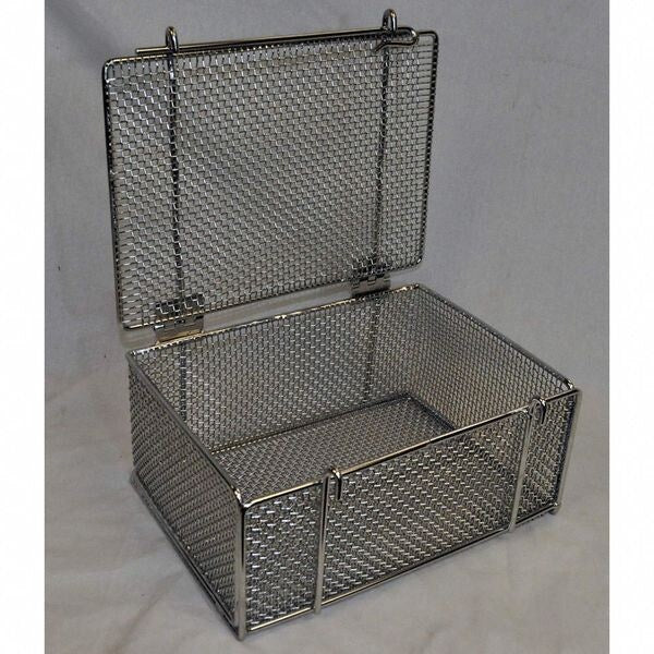 Silver Rectangular Parts Washing Basket, Stainless Steel