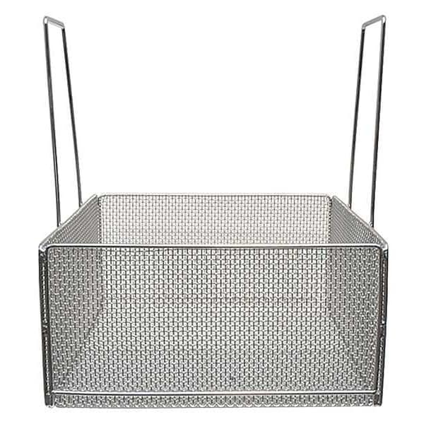 Silver Rectangular Parts Washing Basket, Stainless Steel