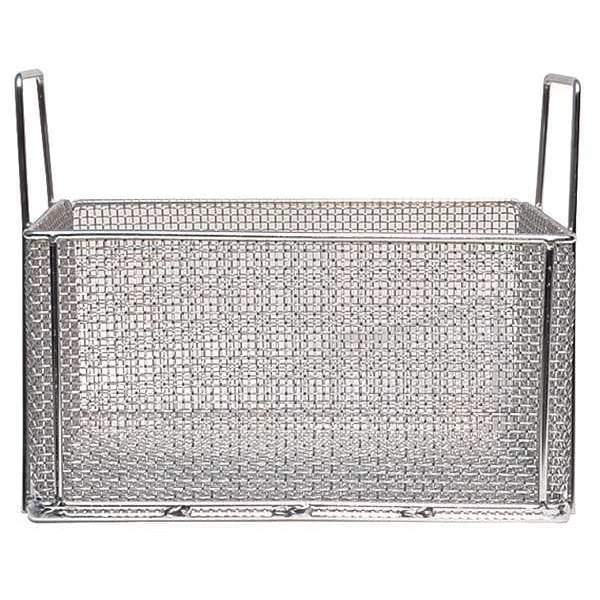 Silver Rectangular Parts Washing Basket, Stainless Steel