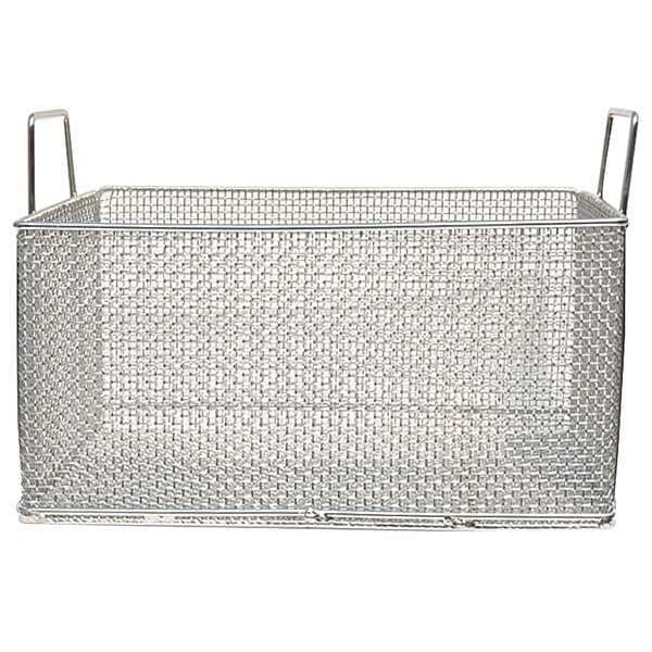 Silver Rectangular Parts Washing Basket, Stainless Steel