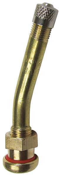 Tire Valve, Stdrd Bore, 2-3/4in, Brass, PK10