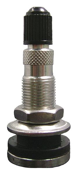 Tire Valve, Strd Bore, 1-7/8in, SST, PK10