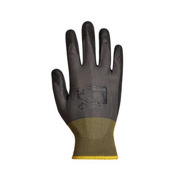 Blk Nylon Glv, Ntrl Pm, Sz 10, PR