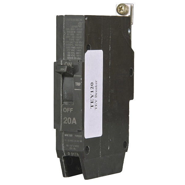 Molded Case Circuit Breaker, 35 A, 277V AC, 1 Pole, Bolt On Panelboard Mounting Style, TEY Series