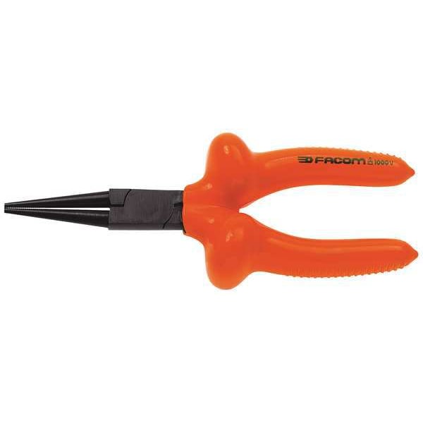 6 7/8 in Round Nose Plier Ergonomic Handle
