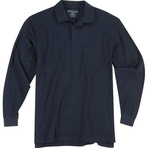 Utility Long Sleeve Polo, XL, Dark Navy