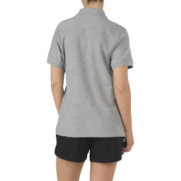 Womens Utility SS Polo, L, Heather Grey