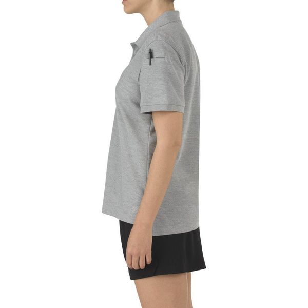 Womens Utility SS Polo, L, Heather Grey