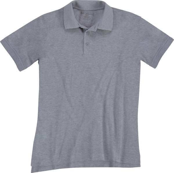 Womens Utility SS Polo, M, Heather Grey