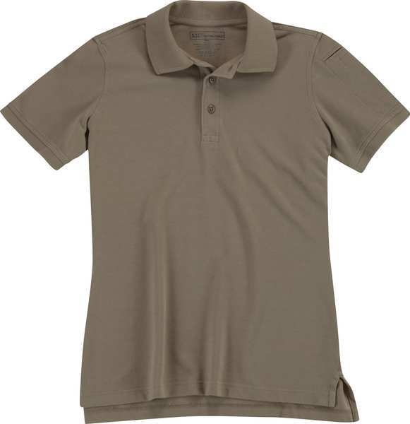 Womens Utility SS Polo, XL, Silver Tan