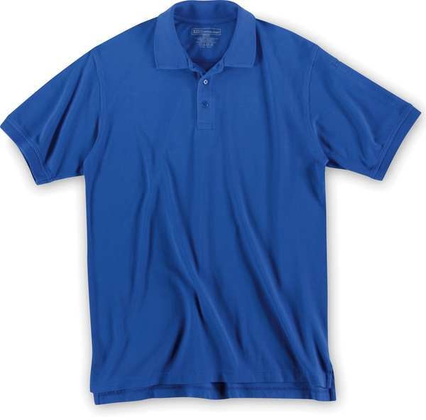 Short Sleeve Utility Polo, L, Academy Blue