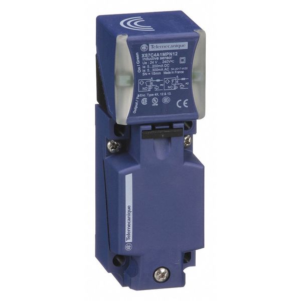 Rectngulr Proximity Sensor, Indctiv, NO/NC