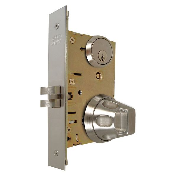 Knob Lockset, Mechanical, Mortise, Grd. 1