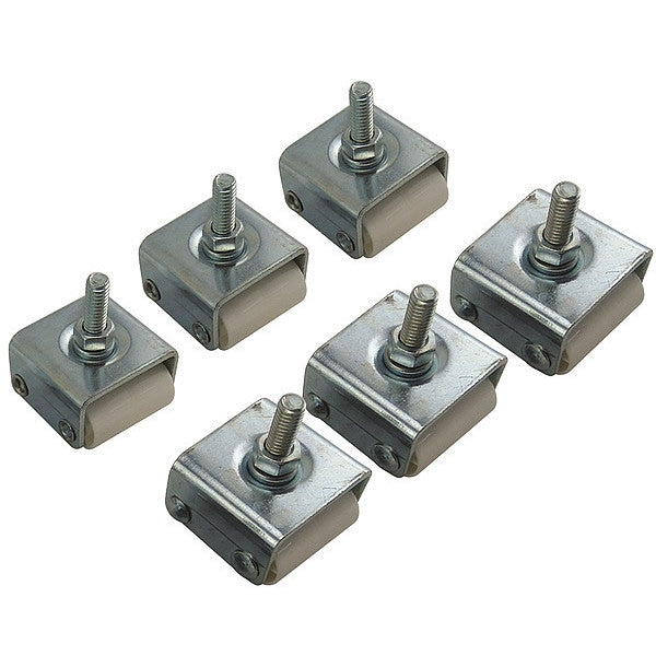 Dual Wheel Appliance Caster, Nylon, PK6