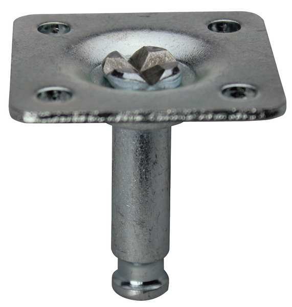 Plate Caster Mount, 1 x 1, 3/16 in., PK5