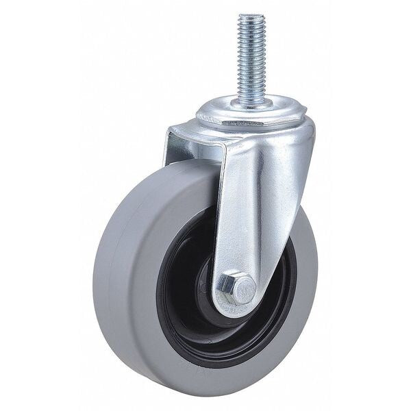 Swivel Stem Caster, Polyurthn, 4 in, 275 lb