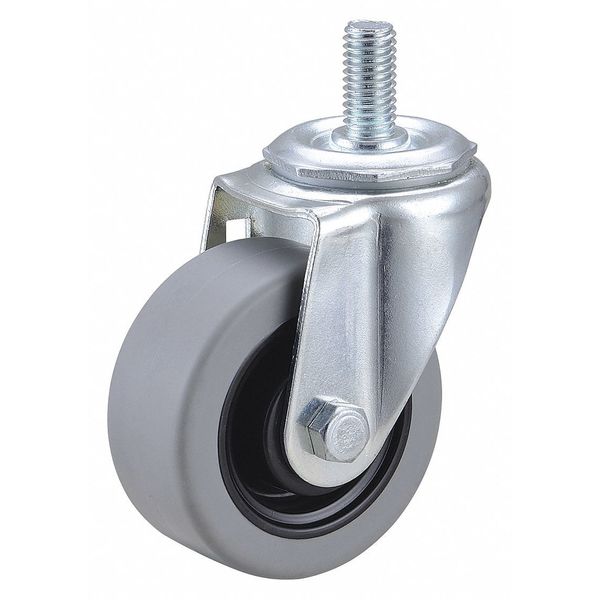 Swivel Stem Caster, Polyurthn, 3 in, 210 lb