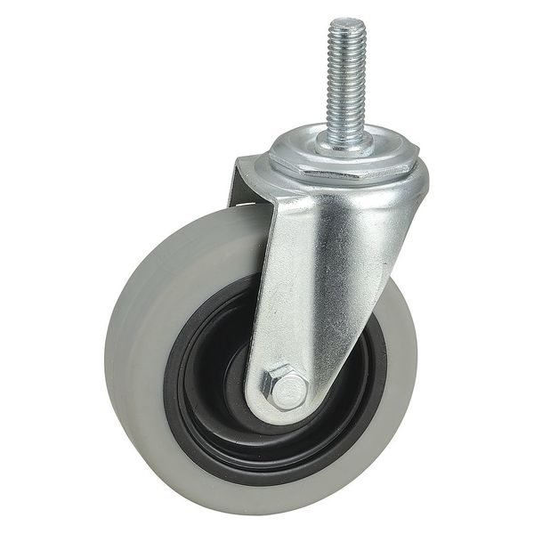 Swivel Stem Caster, TPR, 4 in., 300 lb.