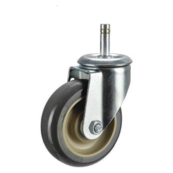 Swivel Stem Caster, Polyurthn, 4 in, 275 lb