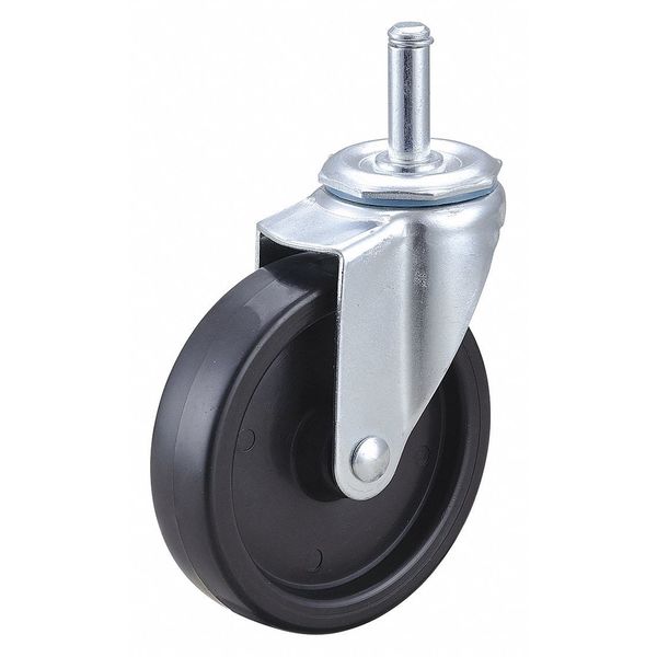 Swivel Stem Caster, Polyolfn, 4 in, 150 lb.