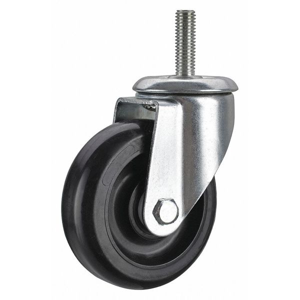 Swivel Stem Caster, Polyolfn, 5 in, 350 lb.