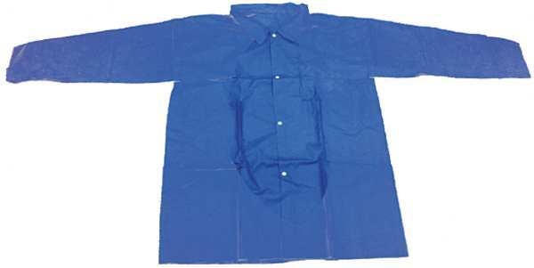 Disposable Lab Coat, 3XL, Blue, PK30