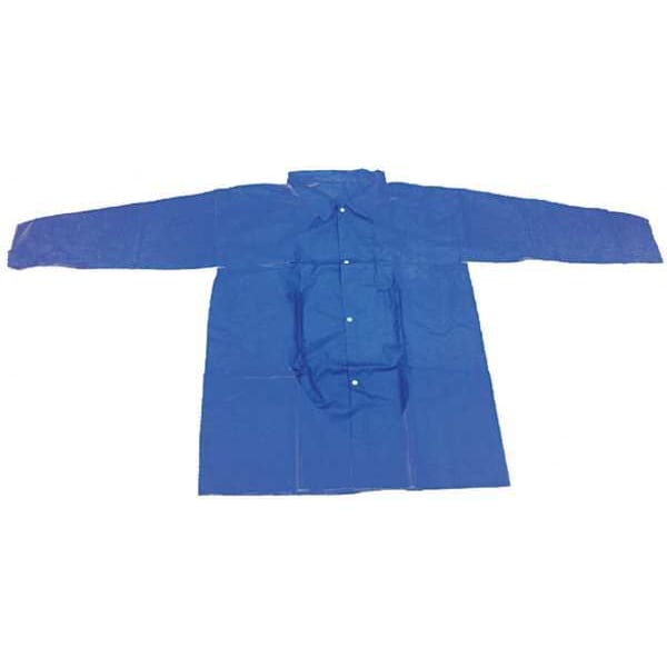 Disposable Lab Coat, M, Blue, PK30