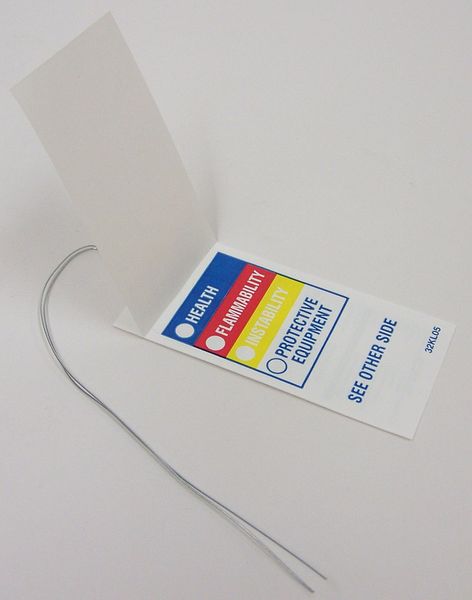 HMIG Tag, 3 in. H x 1-1/2 in. W, PK25