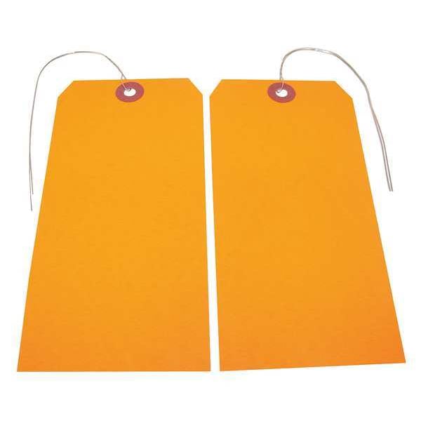 Blank Tag, 5-3/4 in. H, Orange, PK25