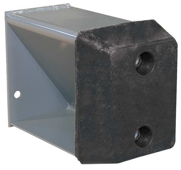 Dock Bumper Base, Steel, 10 in W x 12 in H