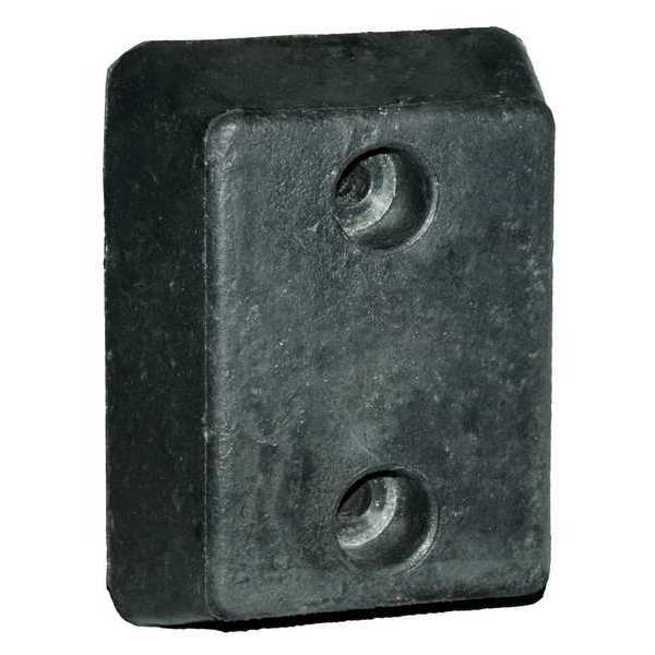 Dock Bumper Base, Steel, 10 in W x 12 in H