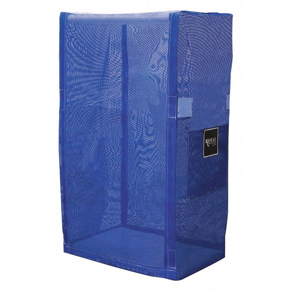 PVC Cart Cover, 32 In. 2 Shelf, Blue Mesh