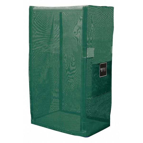 PVC Cart Cover, 32 In. 2 Shelf, Green Mesh