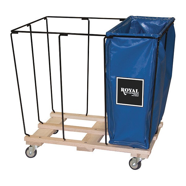 Sorting Cart Bag, 12 Bushel, 3 Comp Blue