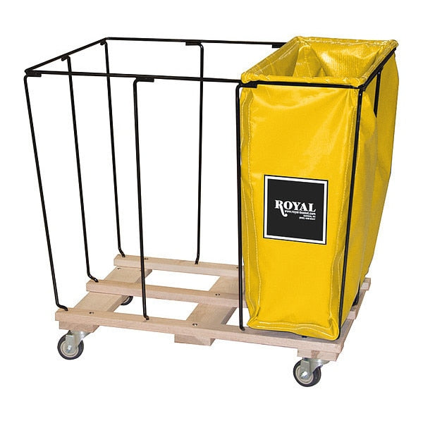 Sorting Cart Bag, 12 Bushel 3 Comp, Yellow