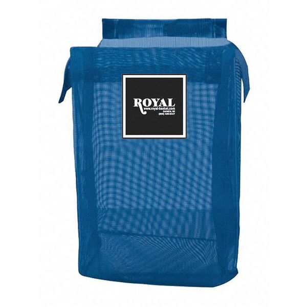PVC Hamper Bag, 35 Gallon, Blue Mesh
