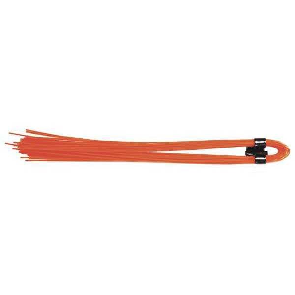 Fluorescent Orange, 6 In., Whiskers, PK1000