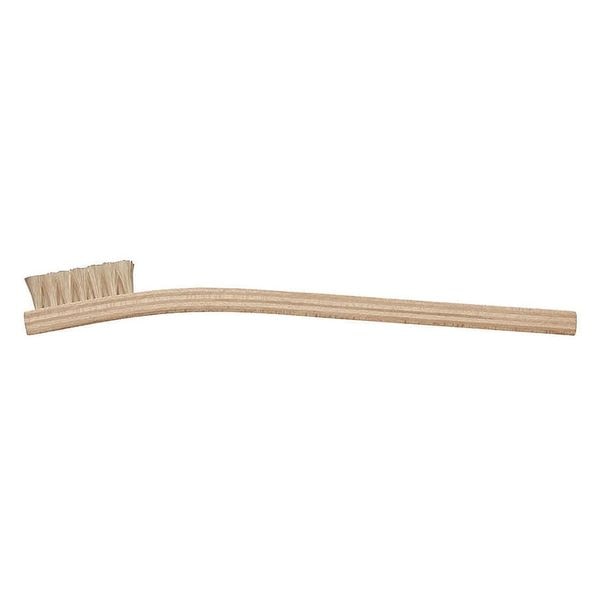1/4 in W Utility Brush, Medium, 7 3/4 in L Handle, 1 3/8 in L Brush, Brown, Wood, 7 3/4 in L Overall