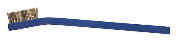 7/16 in W Scrub Brush, Medium, 6 7/16 in L Handle, 1 3/16 in L Brush, Brown, Aluminum
