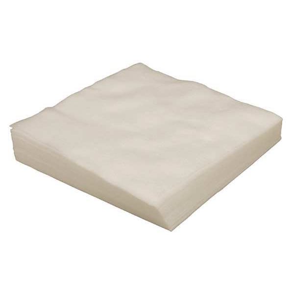 Cleanroom Wipes, White, Poly Wrapped, Hydroentangled Polyester, Delicate Surfaces, 100 Wipes